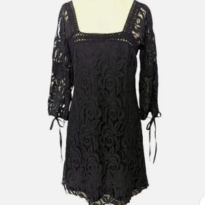 NWT Solitaire by Ravi Khosla Floral Lace  Dress   Size L